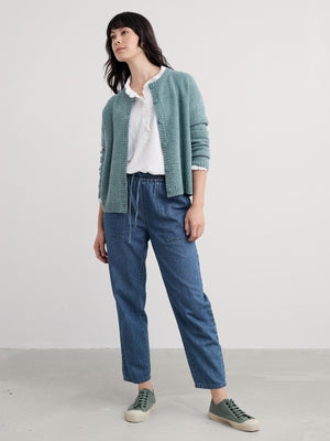 Seasalt Mid Wash Denim-Linen Sholl Trouser