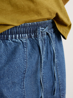 Seasalt Mid Wash Denim-Linen Sholl Trouser