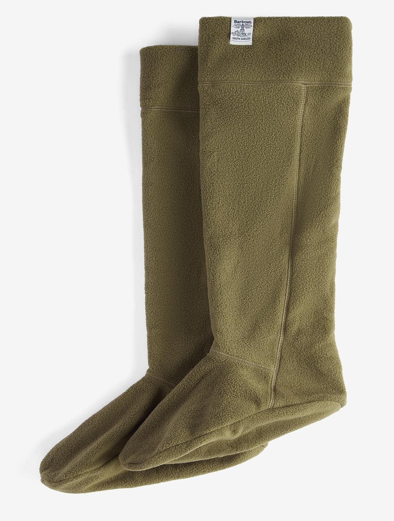 Barbour Olive Fleece Wellington Sock