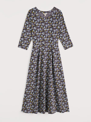 Seasalt Collaged Anemone Dark Violet Veronica Dress