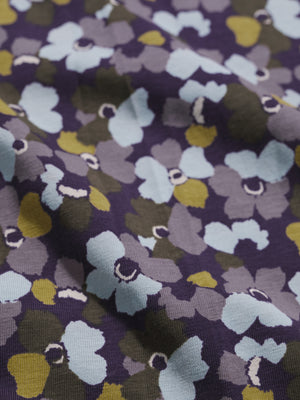Seasalt Collaged Anemone Dark Violet Veronica Dress