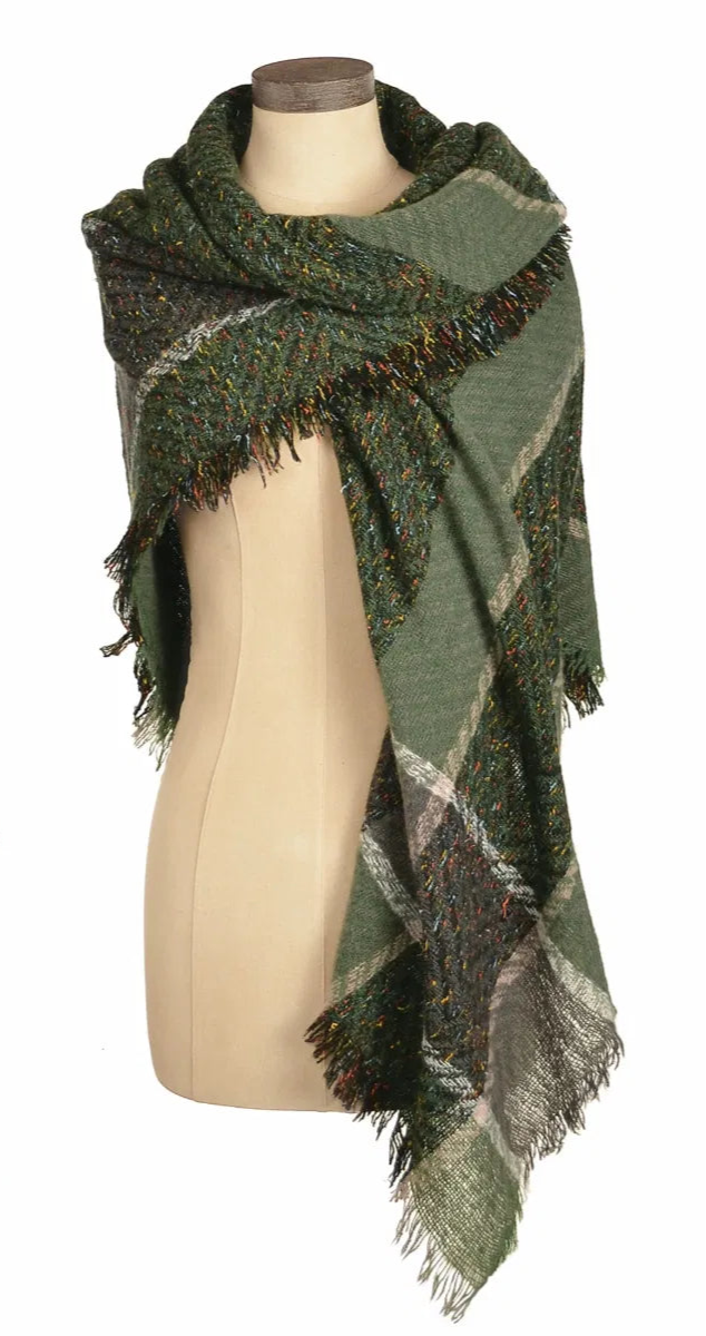 Hot Tomato Bottle Green Square & Toasty Scarf