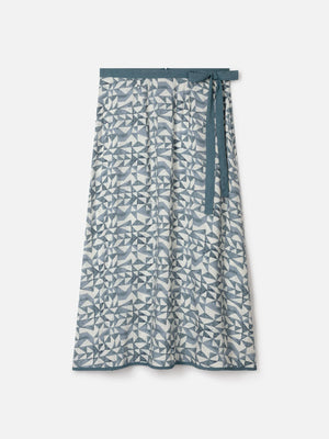 Thought Dusky Blue Skye Lenzing™ Ecovero™ Tie Front Skirt
