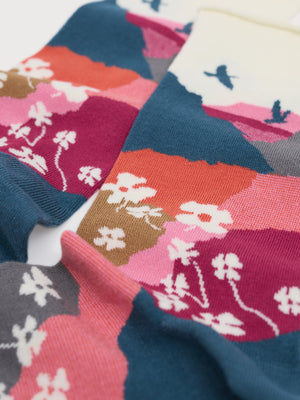 Seasalt Morning Spring Wicker Women's Bamboo Arty Socks