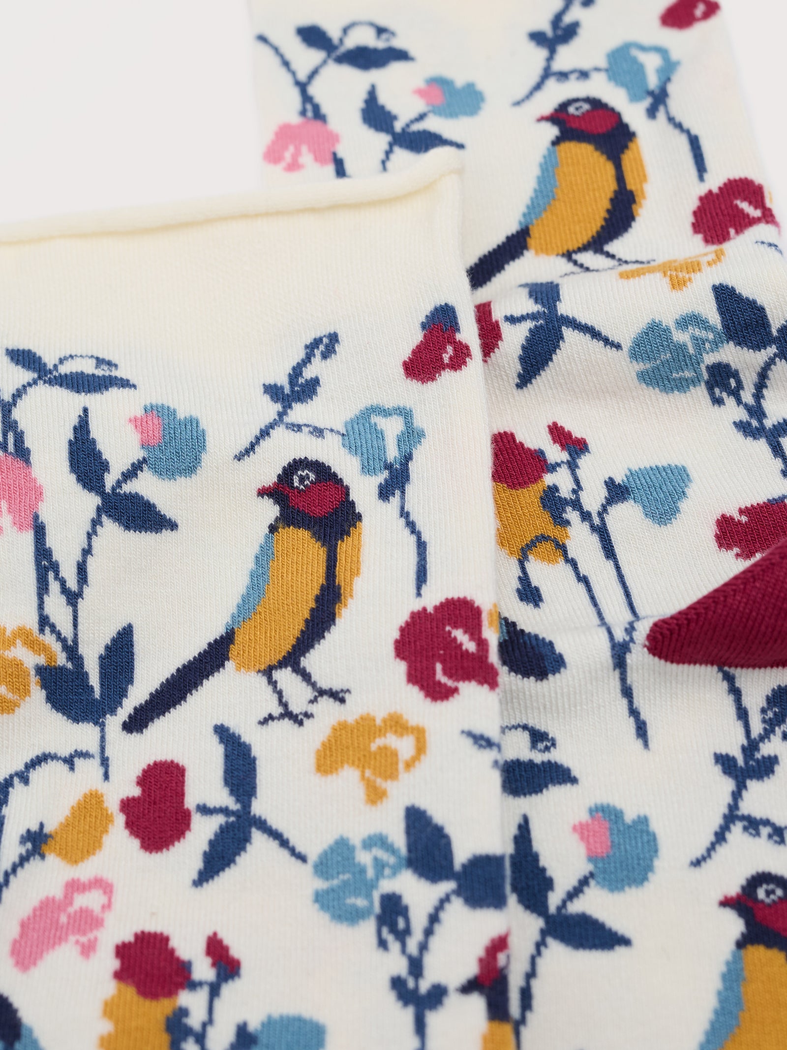 Seasalt Sweet Pea Bird Chalk Women's Bamboo Arty Socks