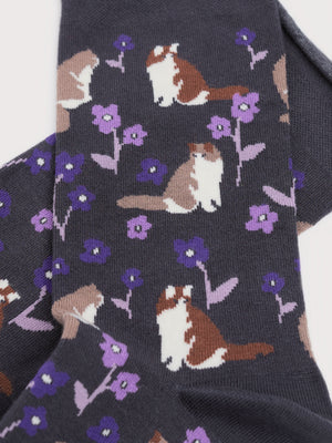 Seasalt Lazy Days Coal Women's Bamboo Arty Socks