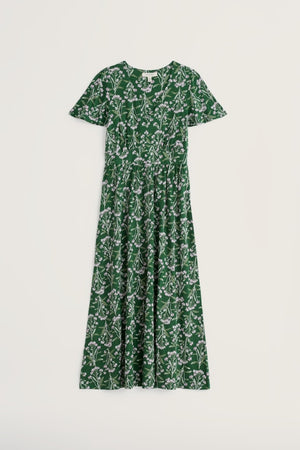 Seasalt Pressed Pansies Sail Half Sleeve Chateaux Dress