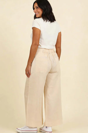 Pretty Vacant Eden Sand Linen Culottes