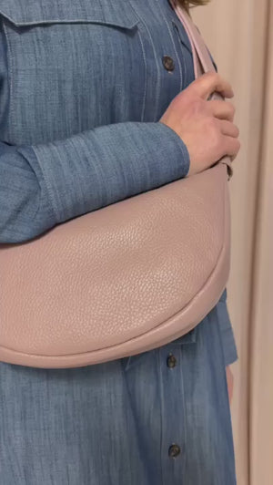 Elie Beamont Camel Hobo Bag