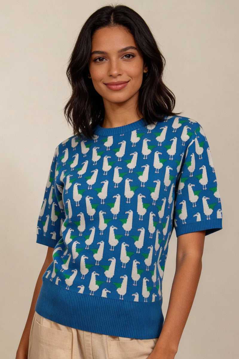 Pretty Vacant Seagulls Jacquard Knit