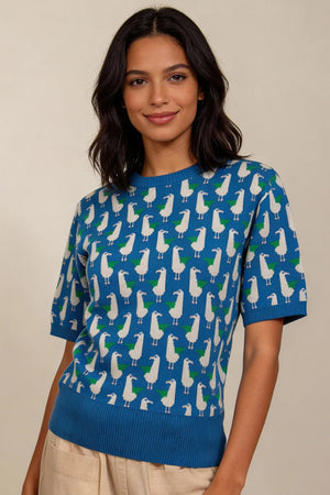 Pretty Vacant Seagulls Jacquard Knit