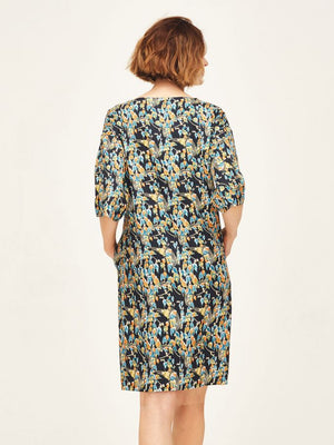 Thought Barns Shift Navy Floral Dress