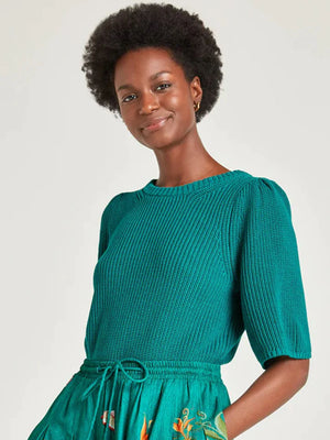 Thought Midori Green Perfect Organic Cotton Knit T-Shirt
