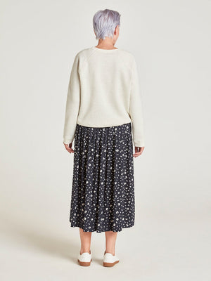 Thought Navy Annie Tencel™ Skirt