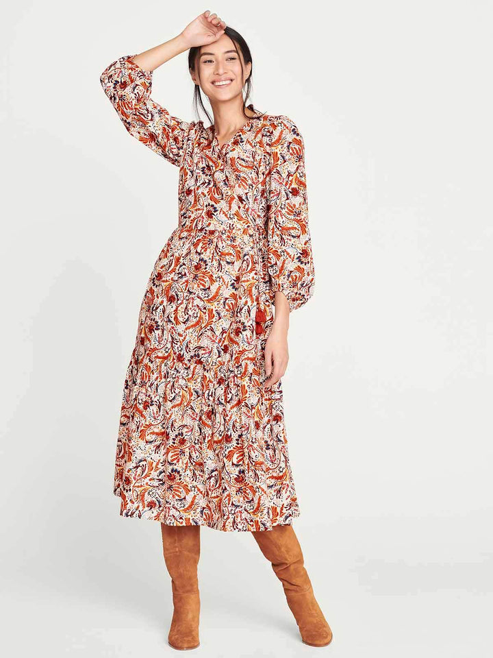 Thought Multi Takakura Hemp & Organic Cotton Wrap Dress