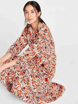 Thought Multi Takakura Hemp & Organic Cotton Wrap Dress
