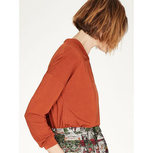 Thought Spiced Orange Joan Blouse