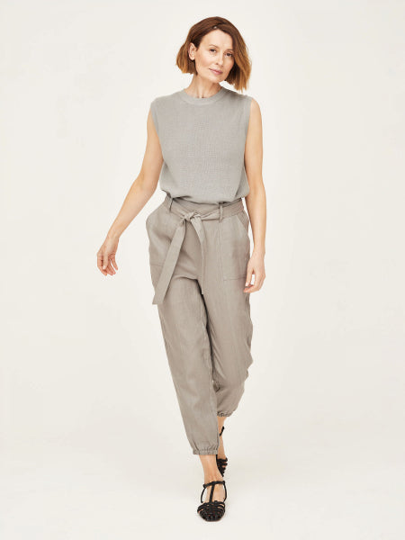 Thought Hadley Elephant Grey Belted Trousers