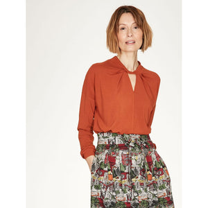 Thought Spiced Orange Joan Blouse